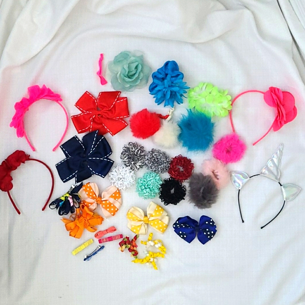 Assortment of Headbands/hair bows/ponytail holders